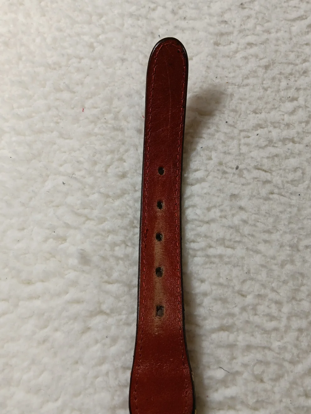 Smathers & Branson Belt Mens 36 Parsons Stripe Needlepoint Canvas Leather